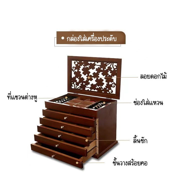 กล่องเก็บเครื่องประดับ-ที่มีฝาปิดต่างหู-กล่องเก็บต่างหูที่หนีบหู-กันฝุ่นเครื่องประดับ-จัดเก็บเครื่องประดับ