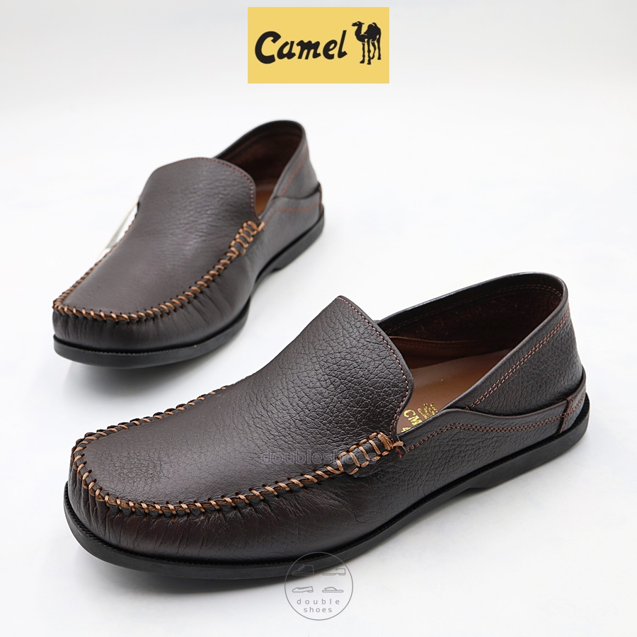 camel-cm126-รองเท้าคัทชูหนังแท้-ชาย-สีน้ำตาล-สีครีม-ไซส์-40-45