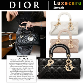 ถูกที่สุด ของแท้ 100%/Dior LADY D-JOY Women/Shoulder Bag สุภาพสตรี