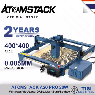 ATOMSTACK A20 Pro 20W พร้อมปั๊มลม F30 เครื่องแกะสลักเกรดอุตสาหกรรม เครื่องแกะสลักเลเซอร์ ตัดพลาสติก/อะคริลิก/ไม้/สแตนเลส/เครื่องแกะสลักเลเซอร์