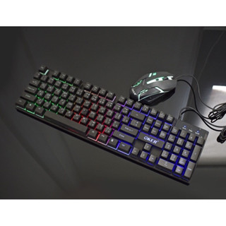 OKER keyboard+mouse คีบอร์ดเม้าส์มีไห รุ่น KB-7120