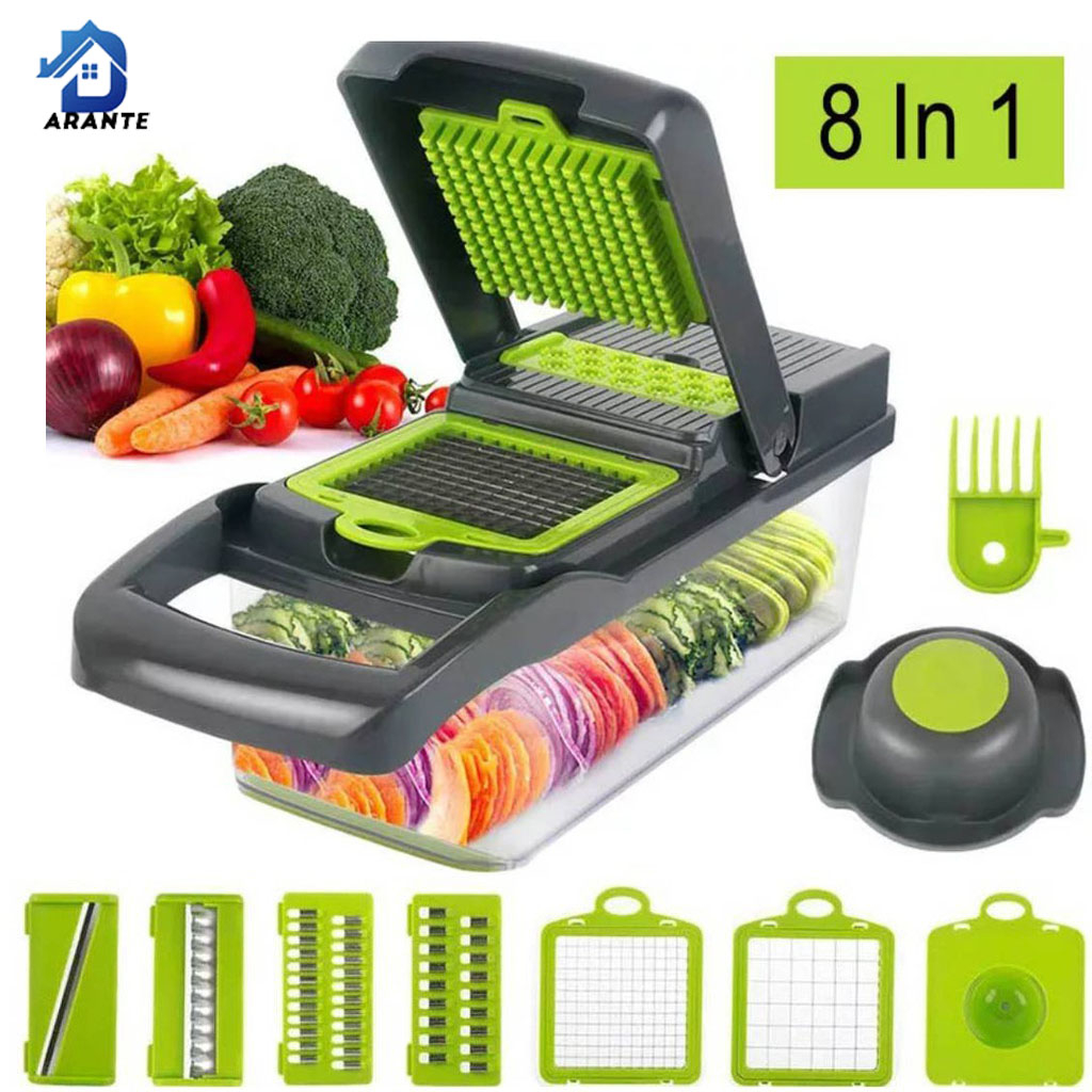 เครื่องสไลด์ผัก-8in1-มัลติฟังค์ชั่น-vegetable-slicer-ที่หั่นผักสวยๆ-cutter-เครื่องซอยหอม