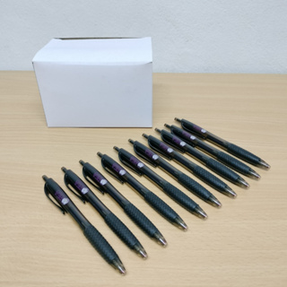 ปากกาหมึกเจล 0.7มม ด้ามสีเทาดำ 1โหล (12ด้าม)  หมึกสีน้ำเงิน Gel Pen 0.7mm  by ddshopping59