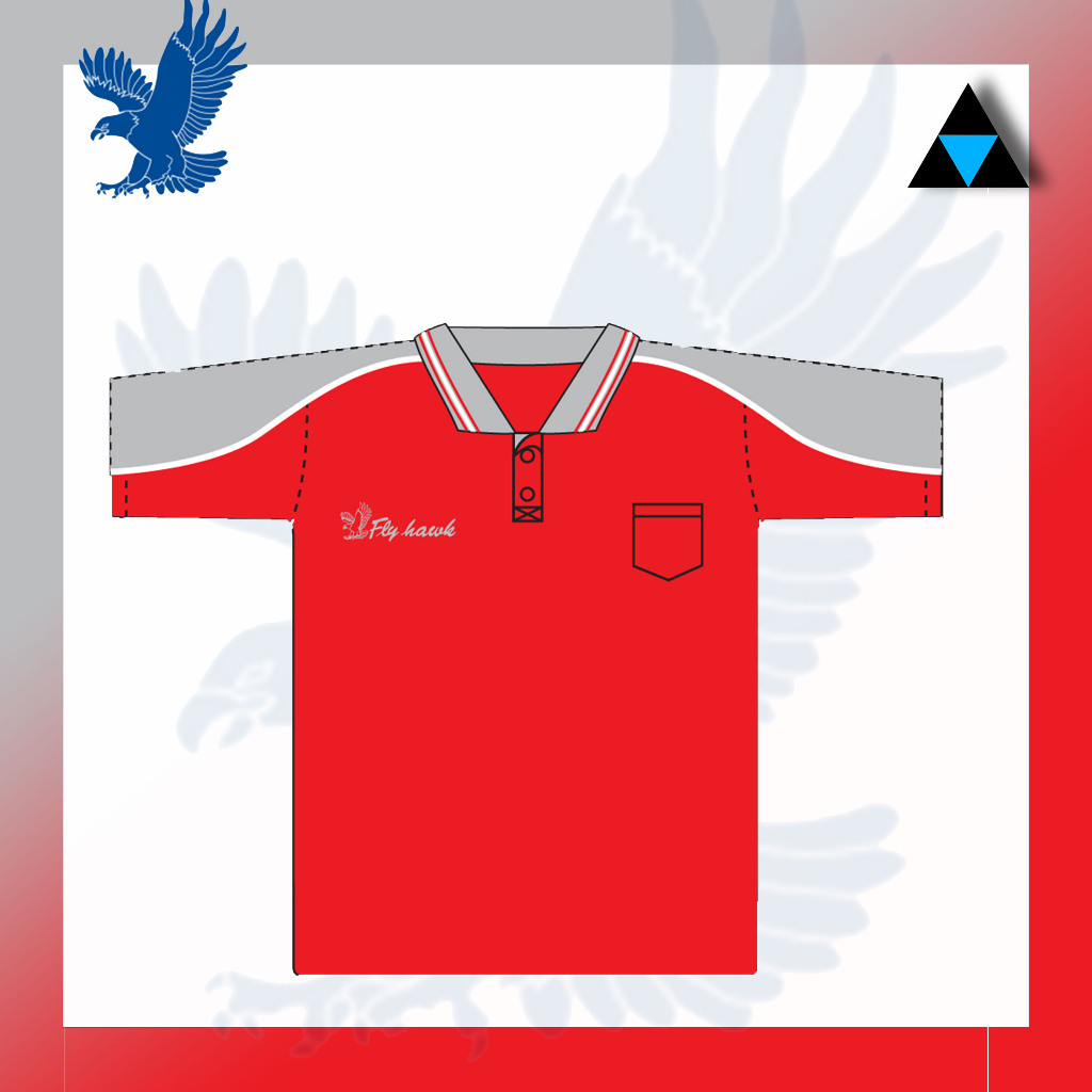 เสื้อโปโลชาย-เสื้อคอปกแขนสั้น-เสื้อโปโลสีพื้น-fly-hawk-flyhawk-รุ่น-a349-ของแท้-100