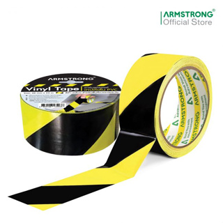 Armstrong เทปตีเส้น ขนาด 48มม x 33ม สีเหลือง-ดำ / Vinyl Tape (PVC Floor Masking Tape), Size: 48mm x 33m, Yellow-Black