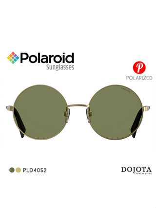 (พร้อมส่ง) แว่นกันแดดทรงกลม Polaroid รุ่น PLD 4052/S Dark Green เลนส์โพลาไรซ์ตัดแสงสะท้อน