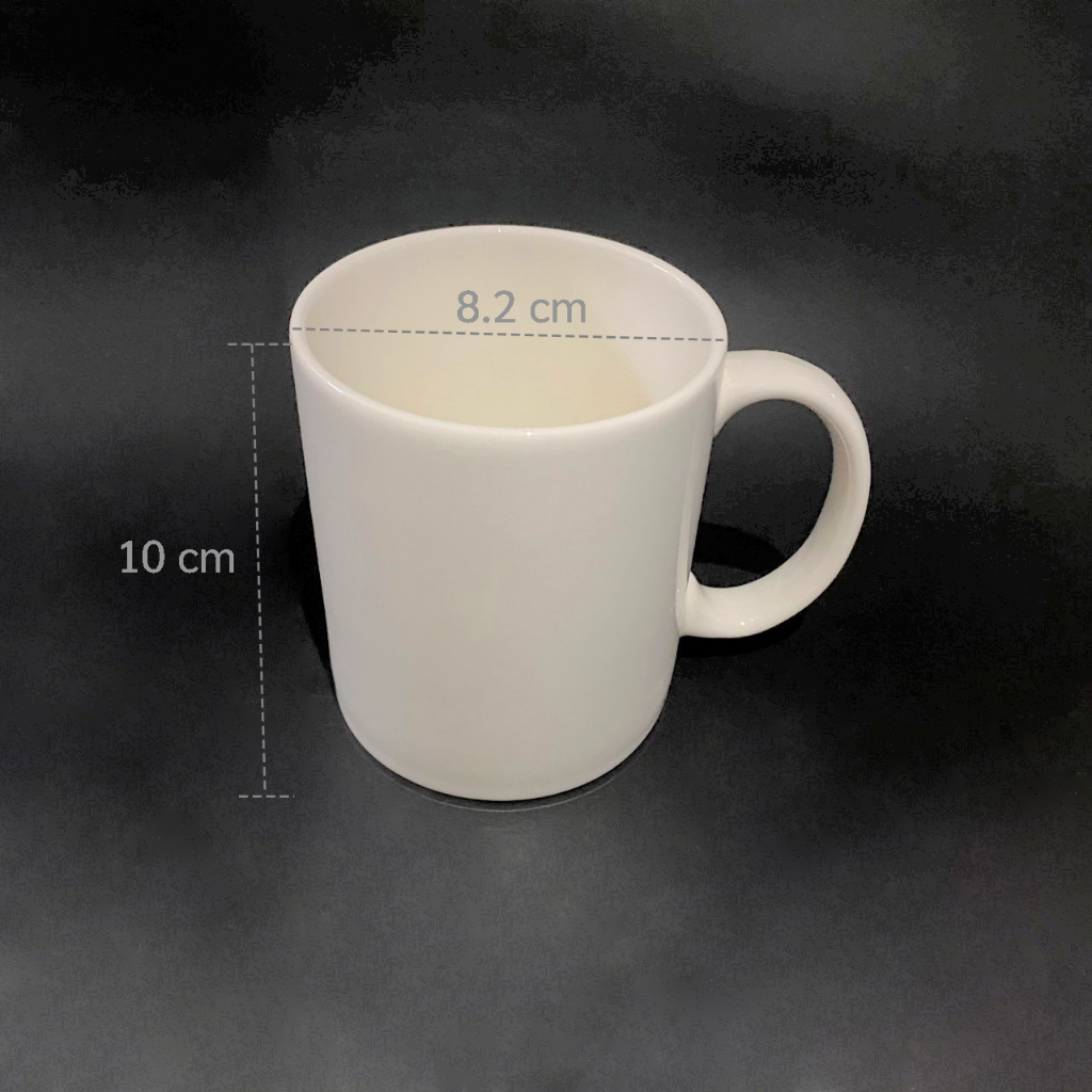 แก้วมัคเซรามิกสีขาว-แก้วสำหรับใส่น้ำแบบมีหูจับ-สีขาวล้วนไม่มีลาย-12-oz-350ml-ทนความร้อนได้ดี-สามารถสกรีนลายได้