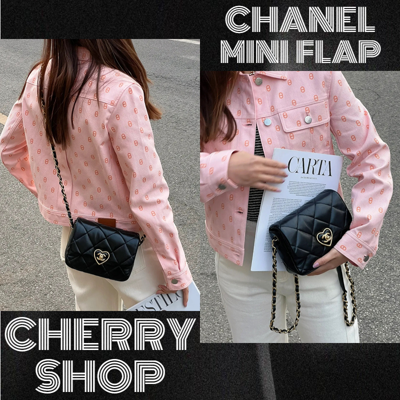 ถูกที่สุด-ของแท้-100-ชาแนลchanel-mini-flap-bag-as3979-กระเป๋าสะพายข้างผู้หญิง-กระเป๋าร่อซู้ล