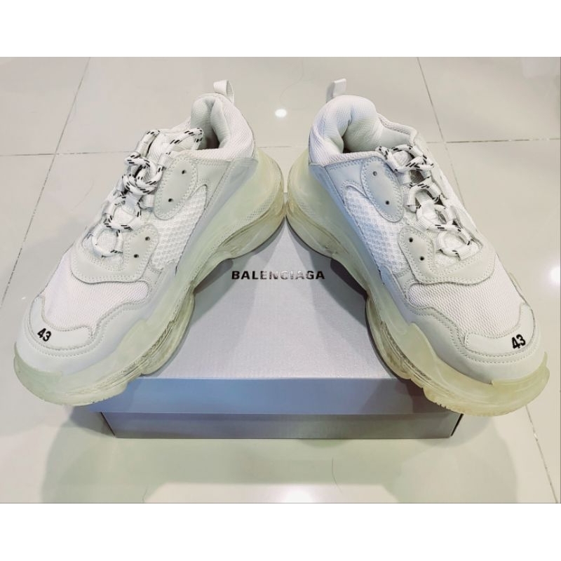 balenciaga space shoe 43 | BALENCIAGA Triple S Sneaker White (Size