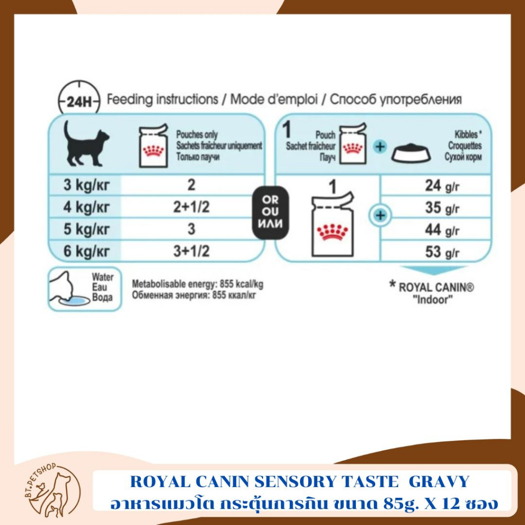 royal-canin-sensory-taste-pouch-gravy-อาหารแมวโต-รสชาติพิเศษ-สูตรกระตุ้นการกิน-ขนาด-85g-x-12-ซอง