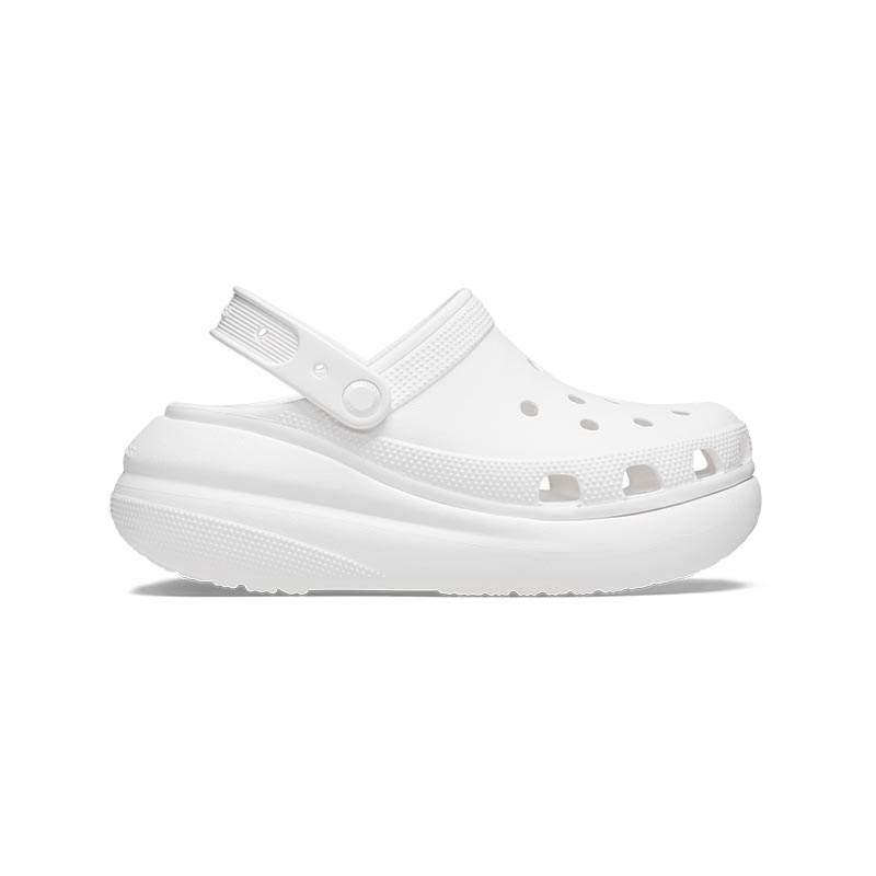 พร้อมส่ง-crocs-classic-crush-clog-white-207521-100