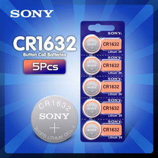 5 ชิ้น/ล็อต Sony CR1632 ปุ่มแบตเตอรี่สำหรับนาฬิการถ Remote Key cr 1632 ECR1632 GPCR1632 3 v Lithium