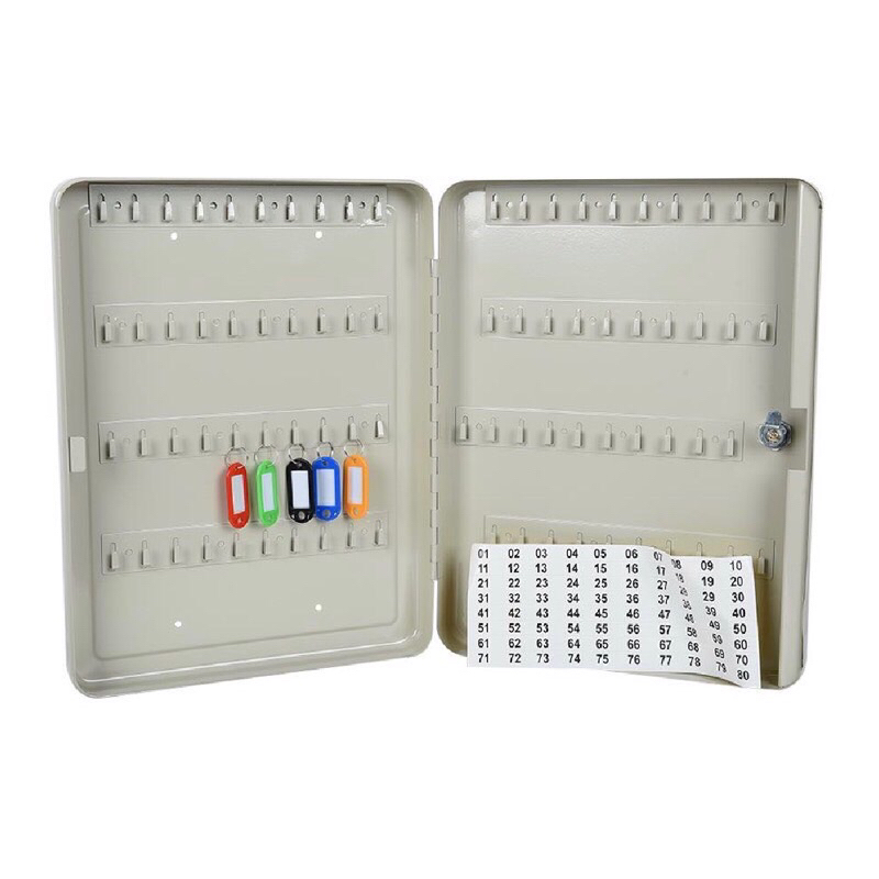กล่องกุญแจ-กุญแจ-80-ดอก-boxes-ts0043-สีครีม