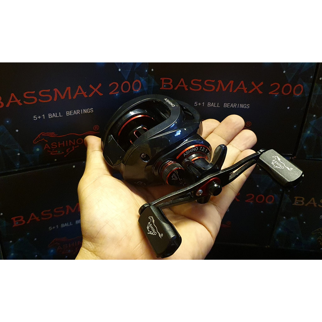 ashino-bassmax-200-201-รอกเบท-รอกหยดน้ำ-สินค้าขายดีครับ