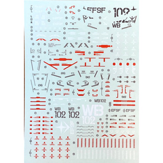 Water Decal Pg RX-78-2 Unleashed Gundam