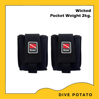 Wicked Pocket Weight 2kg / 3kg for Scuba Diving กระเป๋าใส่น้ำหนักสำหรับดำน้ำลึก