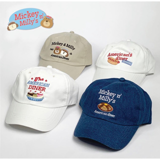 Bringhome American Diner Cap หมวกแก๊ป ลายปัก ปรับขนาดได้
