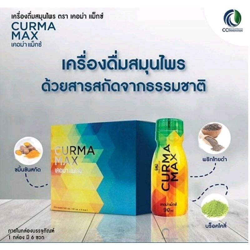 เคอม่าแม็กซ์-curma-max-เครื่องดื่มสมุนไพร-สารสกัดจาก-ขมิ้นชันช่วยบรรเทาอาการ-กรดไหลย้อน-โรคกระเพาะ