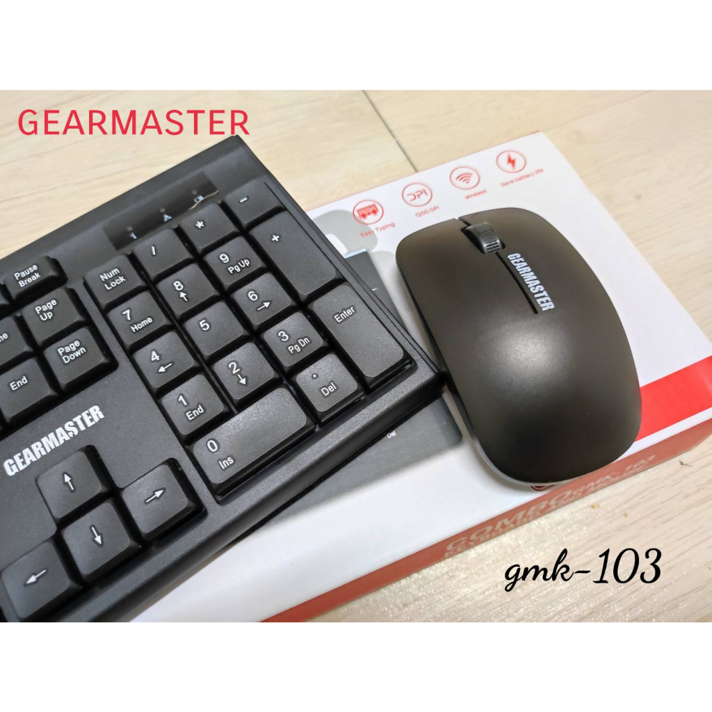 ชุดไร้สาย-keyboard-mouse-gearmaster-gmk-103-keyboard-mouse-ไร้สายประกันศูนย์nubwo1ปี