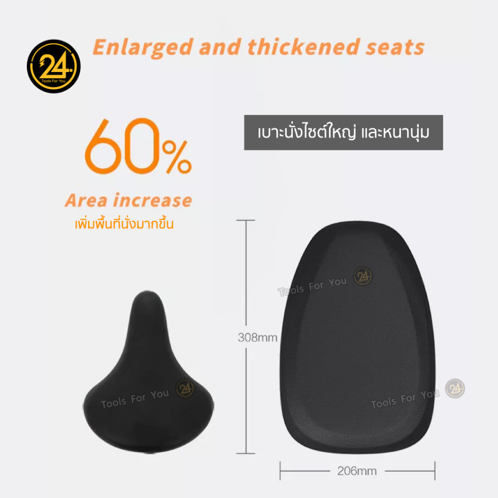 เบาะนั่งสกู๊ตเตอร์-seat-3-bag-เฉพาะเบาะนั่ง-เบาะนั่ง-พร้อมกระเป๋าขนาด-10-ลิตร-ใช้ได้กับ-f20-f25-f30-f40-pytron3