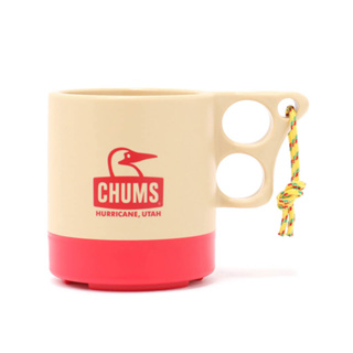 CHUMS CAMPER MUG CUP 250ml. สี BEIGE/RED - แก้วน้ำชัมส์ แก้วแคมป์ปิ้ง