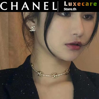 【2023】ชาแนล💎Chanel Chanel double C necklace ชาแนลสร้อยคอ/แฟชั่น/ลำลอง/คลาสสิก/หรูหรา/สง่างาม