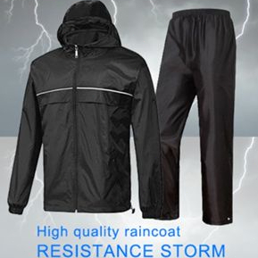 เสื้อกันฝน-พรีเมี่ยม-ชุดกันฝน-กันน้ำ-มีแถบสะท้อนแสง-เสื้อกันฝนแบบหนา-premium-raincoat-rainsuit