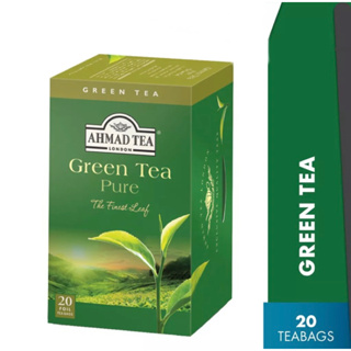 [พร้อมส่ง] ชาเขียว Ahmad Tea Green Tea (20 Teabags) Halal Certified