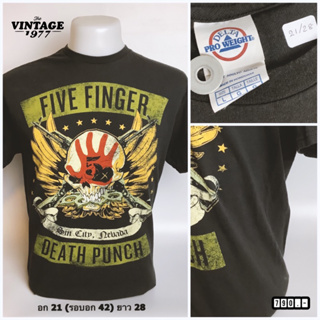 เสื้อยืดวินเทจมือสอง Five Finger