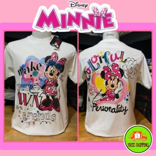 เสื้อ ลาย Minnie mouse สีขาว ( MKX-051 )