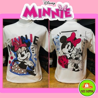 เสื้อ ลาย Minnie mouse สีขาว ( MKX-052 )