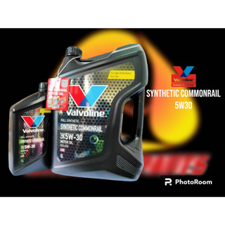 น้ำมันเครื่องสังเคราะห์  5W30 valvoline  syntheticcommonrail 6L+1L