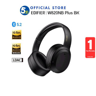 EDIFIER W820NB Plus (Black)  Wireless Noise Cancellation Over-Ear Headphone / bluetooth5.2 / รับประกัน1ปี ศูนย์ไทย