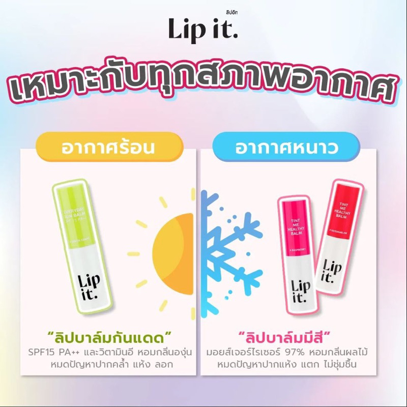 ของแท้-ส่งฟรี-ลิป-lip-it-ลิปบาล์ม-lip-it-everyday-sun-balm-spf-15-pa-tint-me-healthy-ลิปอิท-ลิปมันกันแดด-ลิปพี่นัท