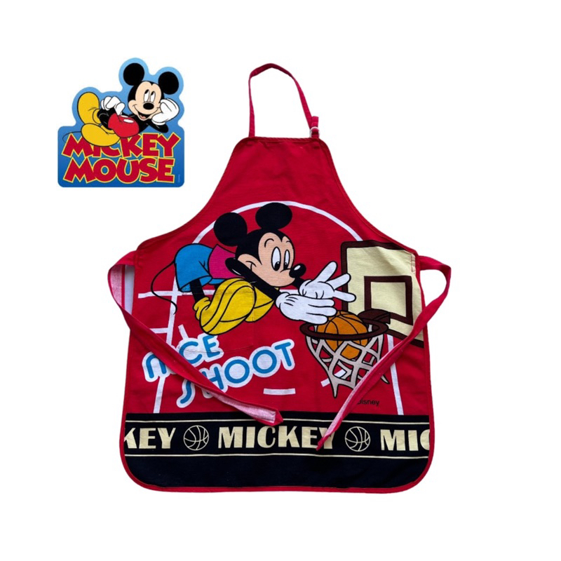 mickey-mouse-ผ้ากันเปื้อนเด็กโต-มิกกี้เม้าส์-ญี่ปุ่น