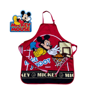 Mickey mouse ผ้ากันเปื้อนเด็กโต มิกกี้เม้าส์ ญี่ปุ่น