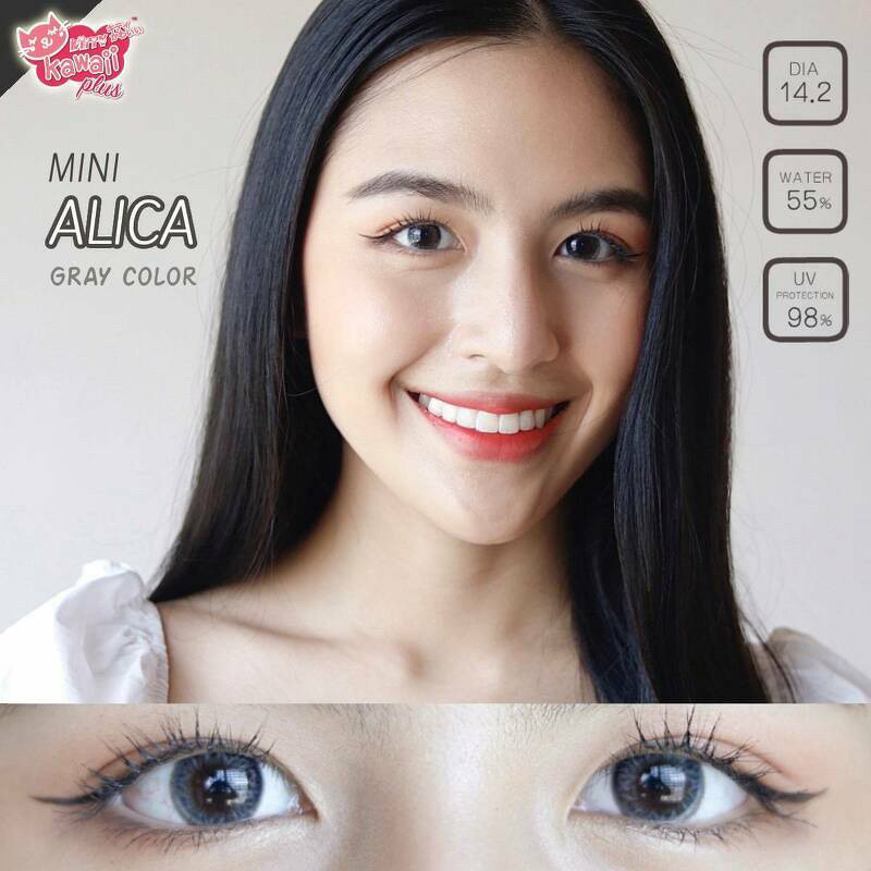 new-mini-alica-gray-มินิ-สีเทา-kitty-kawaii-คอนแทคเลนส์-contact-lens-สายฝอ-ฝรั่ง-ค่าสายตา-สายตาสั้น-ขอบฟุ้ง-ตาฝรั่ง