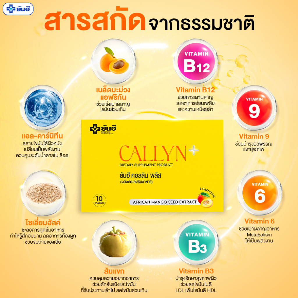 yanhee-callyn-plus-ผลิตภัณฑ์เสริมอาหาร-ยันฮี-คอลลินพลัส-10-แคปซูล