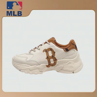 MLB Chunky Dia Monogram B cream  shoes รองเท้าผ้าใบ แฟชั่น