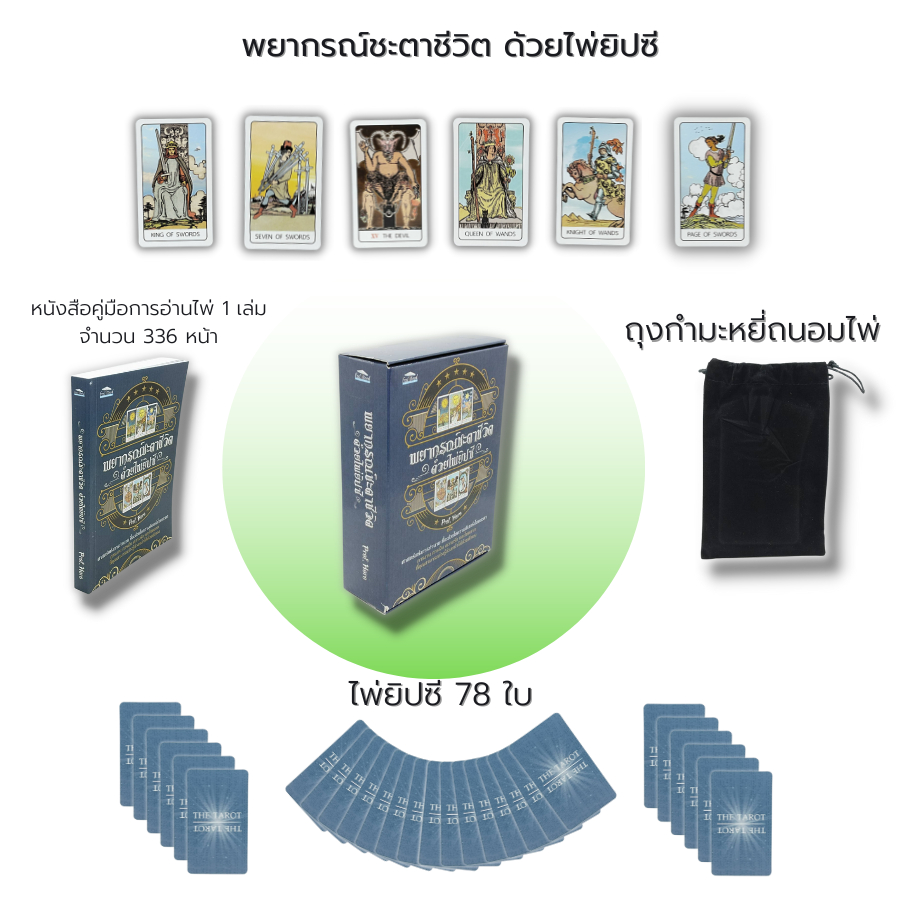 ไพ่ยิปซี-พยากรณ์ชะตาชีวิต-ด้วยไพ่ยิปซี-หนังสือ-พร้อมไพ่-ไพ่ทำนาย-ไพ่ดูดวง-ไพ่ทาโรต์-ไพ่พรหมญาณ-magiciam-tarot