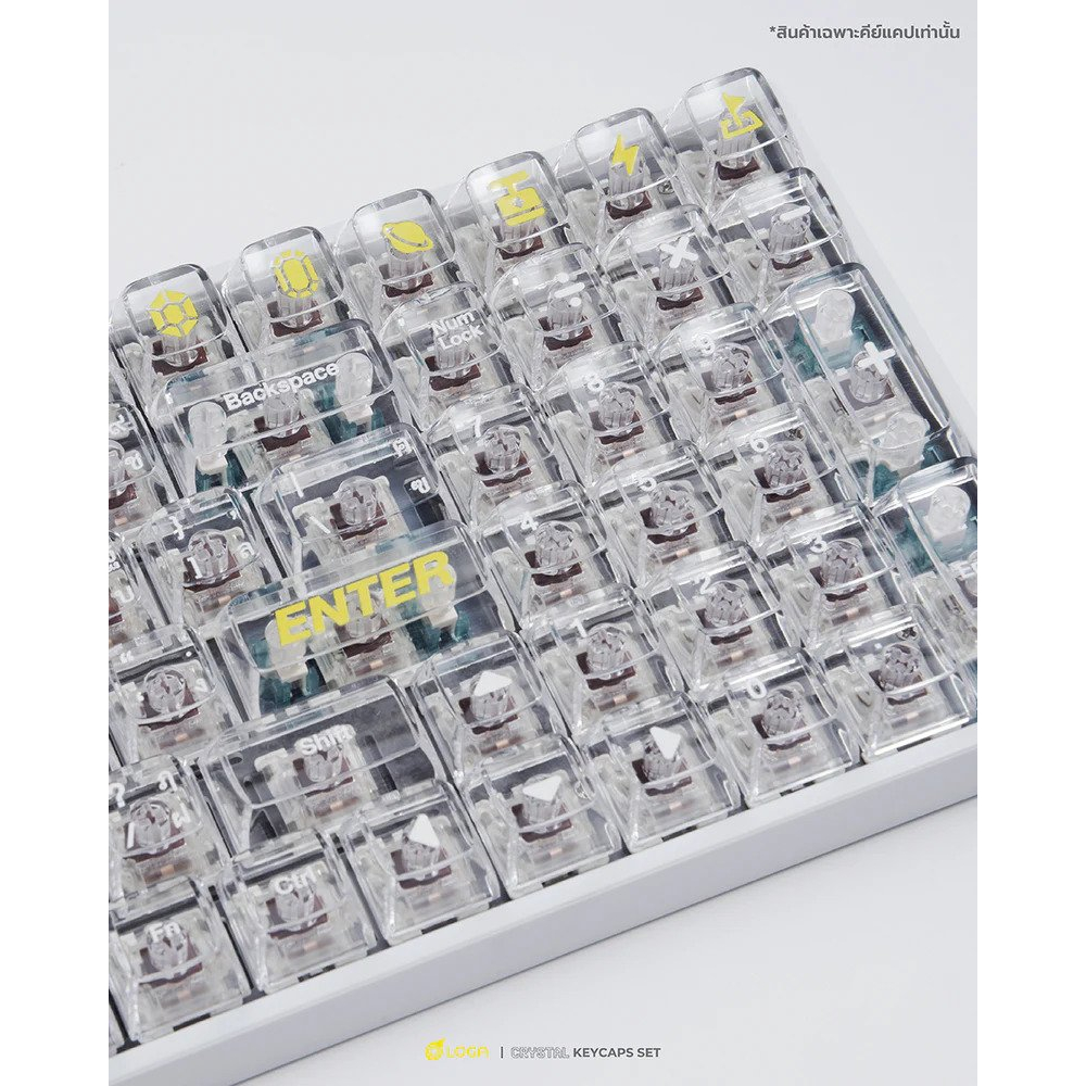 loga-crystal-series-132-keys-clear-keycap-set