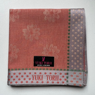 ผ้าเช็ดหน้าญี่ปุ่นวินเทจผู้หญิง YUKI TORII แบรนด์เนมแท้ 💯%