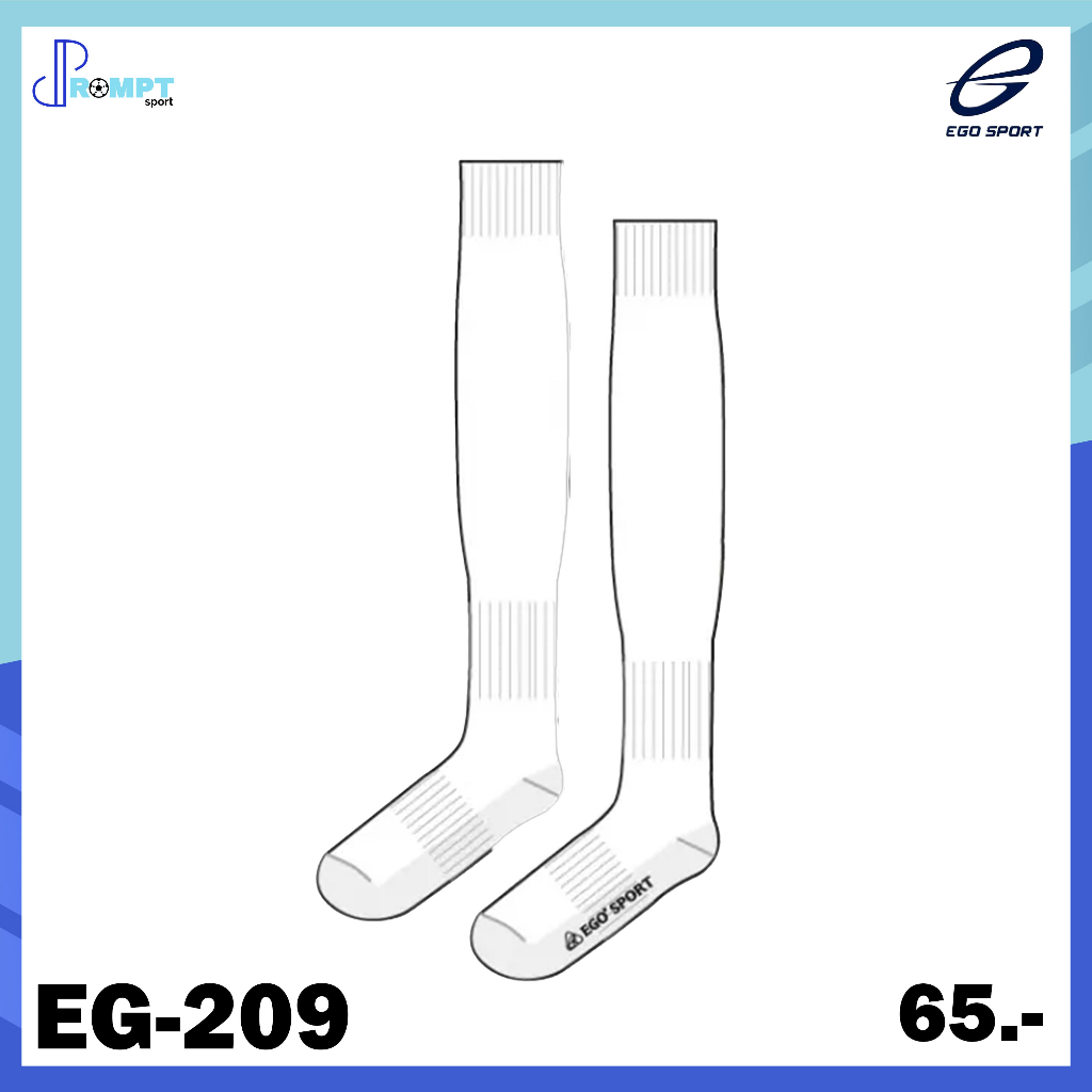 ถุงเท้าฟุตบอลแบบยาว-soccer-socks-รหัส-eg209-ของแท้100