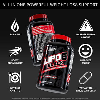 Nutrex Research Lipo-6 Black Weight Loss ลดน้ำหนัก ลดไขมัน