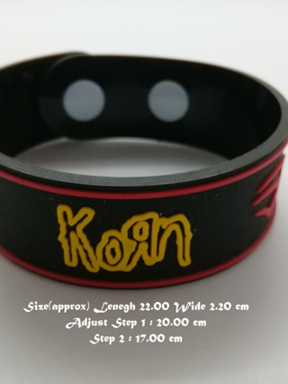 สร้อยข้อมือยาง Kron กําไลยางซิลิโคน แฟชั่น วงดนตรี กันน้ำ  silicone rubber wristband bracelet