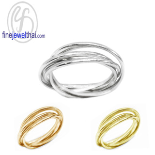 Finejewelthai-แหวนคล้อง-แหวนเงิน-เงินแท้-R3015500