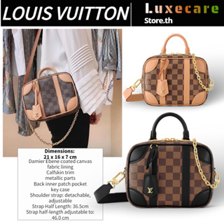 ถูกที่สุด ของแท้ 100%/หลุยส์ วิตตองLouis Vuitton VALISETTE SOUPLE BB สุภาพสตรี/กระเป๋าสะพาย/กระเป๋าสะพายข้าง