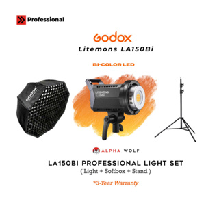 Godox Litemons LA150Bi Bi-Color Professional Light Set ประกอบด้วย LA150Bi LED + Softbox + Stand ประกันศูนย์ไทย 3 ปี