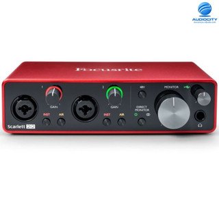 Focusrite Scarlett 2i2 (Gen3) ออดิโอ อินเตอร์เฟส 2-in/2-out USB 2.0, 24-bit/192kHz, with 2 Mic/Line/Instrument Inputs