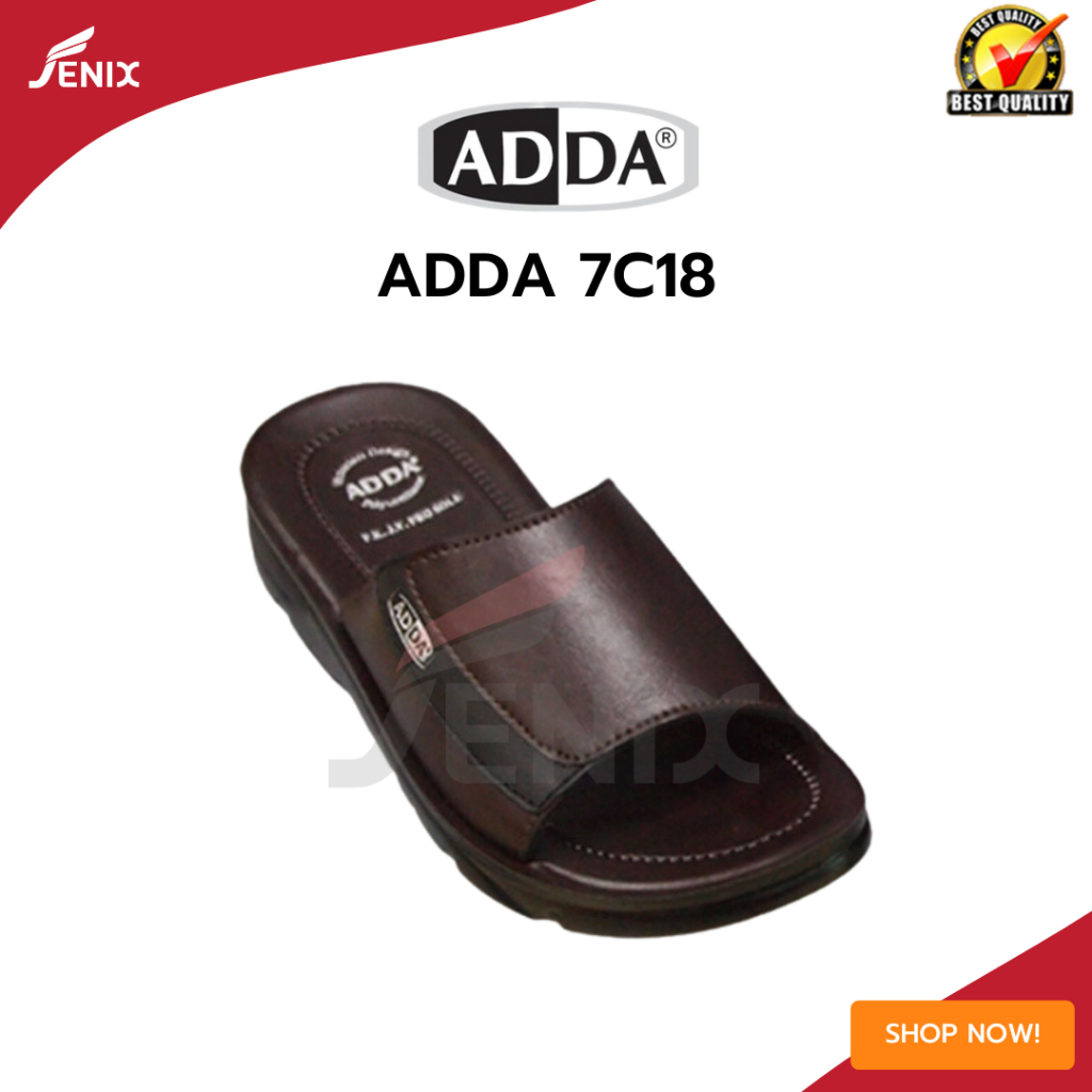 รองเท้า-adda-รองเท้าผู้ชาย-เเบบสวม-adda-รุ่น-7c18-รุ่นคลาสสิค